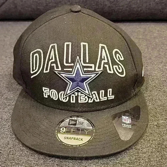 Dallas Cowboys New Era Black 9Fifty Adjustable Hat - Picture 5 of 5